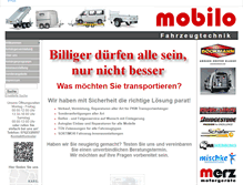 Tablet Screenshot of mobilo-fahrzeugtechnik.de